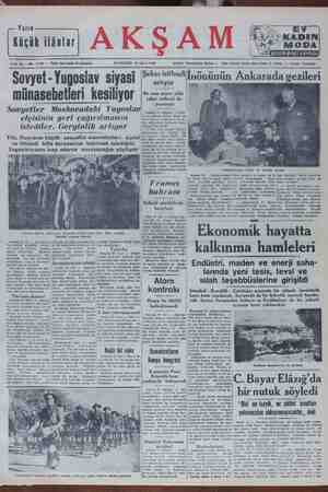    Sene 32 — ovyet - Yugoslav siyasi münasebetleri kesiliyor Sovyetler Moskovadaki Yugoslav elçisinin geri çağırılmasını...