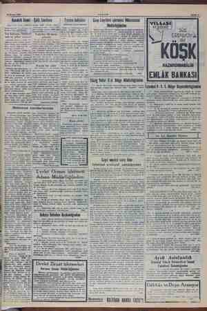    AIZMA 22 Kasım 1949 AKŞAM igin Demir - Çelik fabrikası Tiyatto bahisleri (Baştarafı 4 üncü sahifede) (Baş tarafı 6 ne...