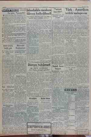    Sahife 2 akşam 28 Aralık 1949 Tekel Tekel | Türk - Amerikan işçileri kültür anlaşması 21 > En iyisi: Parasızlık! bir e...