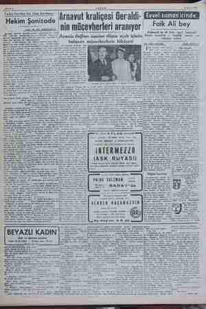    e e e ll e va en A 2 çi EM Sahife 4 AKŞAM 16 Ekim 1950 Yakın tarihin bir ilim kurbanı: " . . | 3 p Em emerler: Si Evvel...