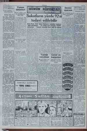  20 Mayıs 1951 — —— Sahife $ tütünleri ed Gözlü mahlâklar ve ———— ; OPeTrASI | akli dk bi e m ukadder antenli böcekler İş, ; 1