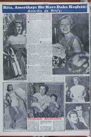  4 22 Mayıs 1951 Rita, Amerikayı Bir Kere Daha Keşfetti! Amerika da Rita'yı Talihsiz Gilda'nın acıklı aşk maceralai rına sıcak