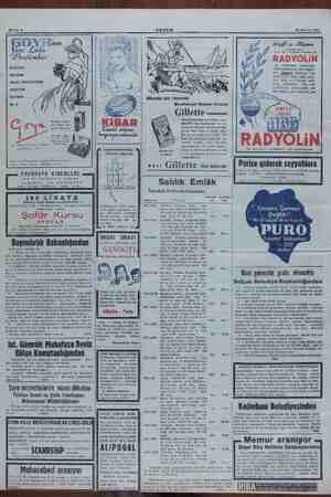    Sahife 8 m — 26 Haziran 1951 GARDENA “| DECISION GREAT EXPECTATIONS YIBRATION HEATHER 2 gramlık orlji- nat şişeler har...