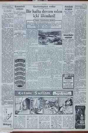  | ii 28 Temmuz 1951 Eminönü rıhtımı Lise tipi tahsil Nİ AKŞAM Gaziantepten notlar ... Muhallebi ve kahve Sahife 3 o iz dr...