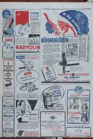     AKŞAM 11 Ağustos 1951 DİKKAT DİKKAT Dişlerinizi Me için Pariste imal edilmiş SANOGYL Diş Macunu kullanınız. DOKTORUN MÜHİM