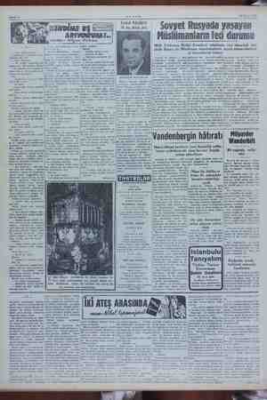  AM 23 Nisan 1952 Sovyet Rusyada yaşayan Müslümanların feci durumu Milli Türi Birliği Komitesi, tahkikata razı olmadıği tak
