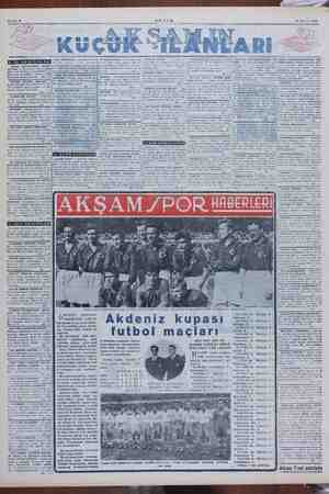  Sahife 6 14 Mayıs 1952 AKŞAM Mm “yp yp MM MİK (m. 7 DERSLERİ — ie sllrn oklara ve öğreti el Melihaya müracaat. 374 OTOMOBİL