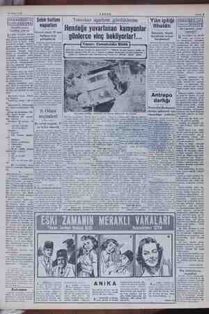    18 Mayıs 1959 AKŞAM İsrailde maaş farkları pek az Şehir hatları vapurları İstenen yüzde 2 mi 25 zam Torosları aşarken...