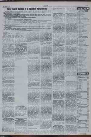    19 Haziran 1952 AKŞAM Türk Ticaret Bankası A. $. Yönetim Kurulundan: mız statüsü! dönün 10 tirk 1952 tarihine toplantı...