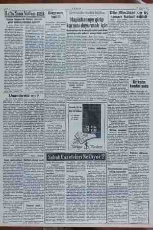  AKŞAM 21 Haziran 1952 — Taksim bahçesi ile Harbiye arasında 5 güzel ka I stanbul şehrinin tabii güzellikleri Baldur. Bo- ii