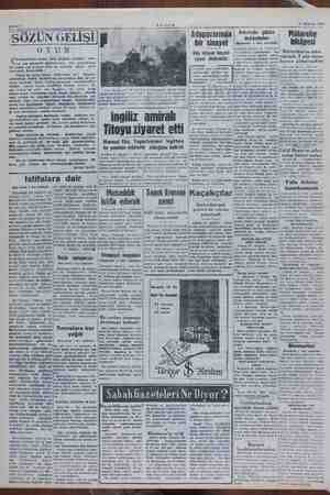  Sahife 2 — 27 Haziran 1952 SÖZÜN GELİŞİ ÖK, ocuklarımızın rın çok e olmaları, Bu kadar e ket şi oynıyarak Fakat — çiz ili...