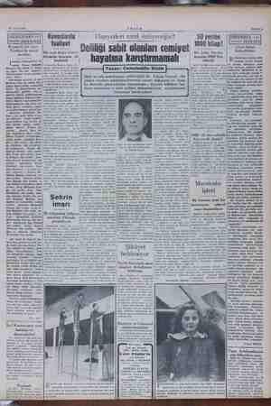    18 Eylül 1952 AKŞAM Havuzlarda Cinayetleri nasıl önliyeceğiz? faaliyet m aaliye eg - itap! eliliği sabit olanları ve açık