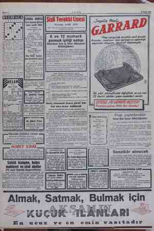    Bâhite 8 AKŞAM 23 Eylül 1953. l M7 Tersi güzel sanat - Yardakçılar, — menin Her t mez ürlü banka 9.862 paket pamuk ipliği,