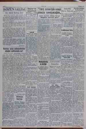       Bayar'ın Amerika . | Karaborsadan korkuluyor 1 inci sahifede); askeriyle Bir ilâcın fiatına dair Gm 15 eylül 1952...