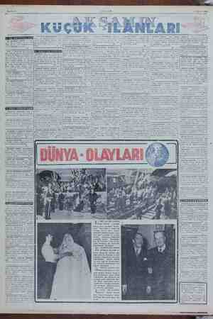    Sahife 6 AKŞAM 13 Ekim 1952 ra li ME 101 Nİ VEYA KULLANI - Her YE İLMIŞ Beşiktaş TILIK APARTIMAN — Fatih Kız hangi “bir.