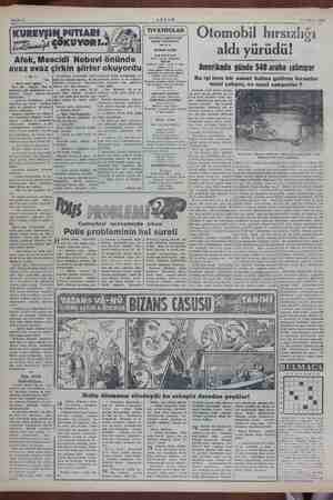    Sahife 4 AKŞAM PUTLARI ( TiYATROLAR | i 24 Kasım 1952 İ hırsızlığı KUREYŞi OLAR | İSTANBUL BELEDİYESİ ye sil GÖKUYOR! slm 5