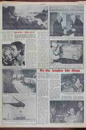  zi Sahife 6 25 Kasim 1952 «Sihirli Şelâle» isimli filimde fakir çalgıcı rolünü başarı ile oynıyan Al£ Kjellin, sihirli...