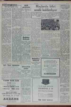    7 Aralık 1953 Bol bol k Y de yavaş, rar a, sivri akıl tör- Vekiişdi N liikn el ve e cilâl sathı ile temasa bi özleriyle...