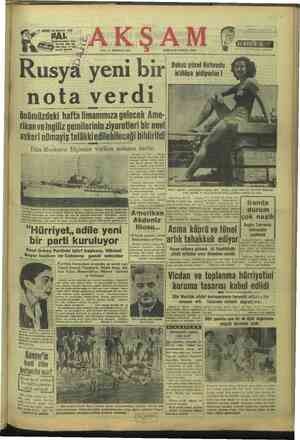  GÜNDE 25.000.000 KİŞİ SALI 21 TEMMUZ 1953 KURULUŞ TARİHİ; 1918 Rusy yeni bir nota verdi önümüzdeki hafta limanımıza gelecek