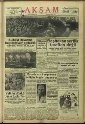 Akşam sayfa 1
