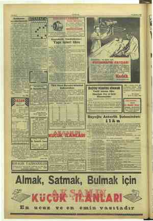  sahife 8 AKŞAM 14 Ağustos 1958 ILARIMIZIN Nazarı Dikkatine Ağır: dokuma- tezgâhları için hususi surette 1mâl edilmiş İn-...