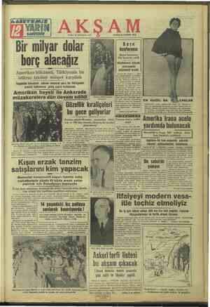 Akşam sayfa 1