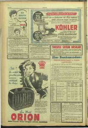  Bahife 8 AKRŞAM 6 Kasım 1953 BEN MUVAFFAK OLUYORUM 5 z’aksız’/? her ev kadirırımm bir. Ölkiş makinesi Solidi olmasına tirsal