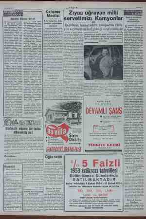   10 Şubat 1954 azeteci a en Da- verin makalelerine, he- nüz mektepte pan- tolonlu talebe iken rast- elli alanda mevcudiyet g