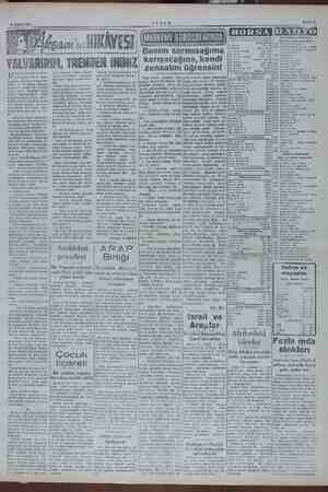  14 Şubat 1954 AKŞAM ÇK ll BO Sahife 7 - | li RADYOSU İstanbul Borsasının 12/2/1954 #iatleri ——————| öğe ve akşam programı...