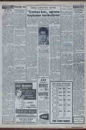  15 Mart 1954 > AKŞAM Sahife 3 — — - Gaip adamlar serisi b kadar | Çiit parti mi, Kefeniyle evine kal- mama) amm radyo yandı