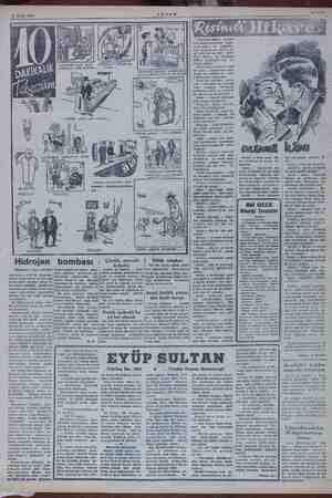    23 Nisan 1954 . . Hidrojen (Baştarafı 3 üncü sahifede) şeyi ia ER ve hava taz- ARİ we ei vi RAL sonra İnfi- lâk mahalli ir