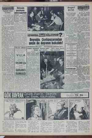  16 Haziran 1954 Rıhtımda Asgari ücret iş varken... Tekstil rr ee asgari ücretler 1 Fe : tesbit edildi. “ İstanbul Beyoğlu...