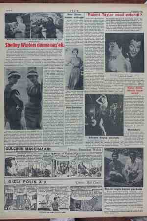    Sahife 6 ema AKŞAM 18 Temmuz 1954 â sahne Kanada'da «Saskatsehevan» m Si ei a Shelley Winters bir unda eğle: baleden 1...