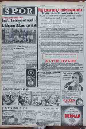    Sanife 8 AKŞAM 14 Ağustos 1954 — —— 10 gün müddetle yapılmakta olan Büyük tenzilâtlı arsa satışları yarın sona eriyor Nısfı