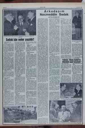    AEŞEM 21 Eylül 1954 Necmeddin Sadak bir basın toplantısında Cumhurbaşkanı Celâl Bayar ve Asım Us'la görüşürken Sadak icin