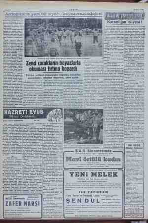  Ma Sahire : AKŞAM 13 Ekim 1954) 777 “ Amerikada ve eni bir siyah - beyaz mücadelesi Mi ORLARINDA kr Amelika yüksek mah ğ yi >