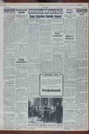  İl4 Ekim 1954 ; m AEŞAM Sahife T 14 Ekim 1954 edildi Şans üzerine kurulu hayat Ağırlığınca gümüş ikramiyesi — Hanım! Bu hafta