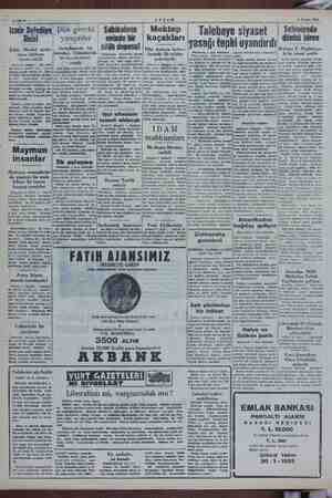  Sahife 2 AKŞAM 5 Kasım 1954 R isi Şehir Meclisi z rince istifa; davet edildi. İzmir 5 (Akşam) dettenberi devam gr vermii ye