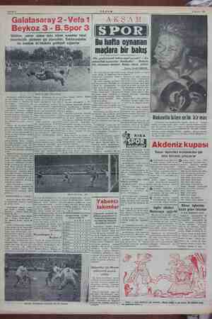    e” e” 8 Kasım 1954 Vefalılar, zaman zaman daha hâkim oynadılar fakat beceriksizlik yüzünden gol atamadılar....