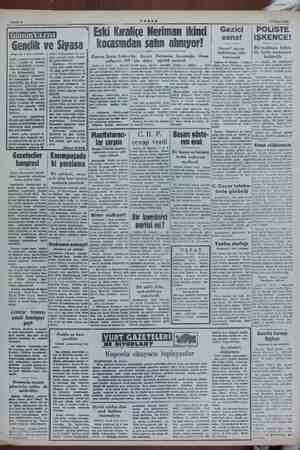    Sahife 2 AEŞAM 12 Kasım 1954 (Baştarafı 1 inci sahife Gazeteciler kongresi Basın hürriyetini tahdit üsküdar tramvay şirketi