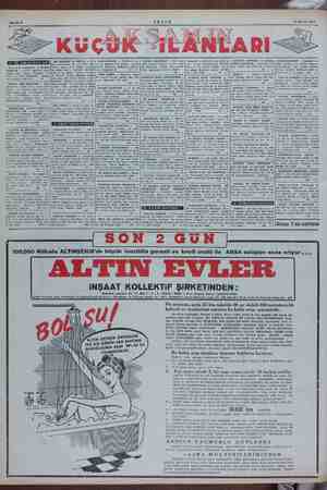  e > e <4. e e, 4 —5 a 12 Kasım 1954 ARANIYOR — Orta bakmaya Lâleli, daire MUHASEBECİ — kurumlar DÜRÜST BIR AVUKAT essesenin