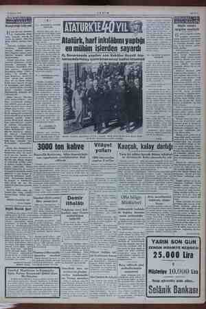  14 Kasım 1954 Ş Hemşireliğe ta azin bir. şey! Amerika- Ma Soli ” siddetle hüküm. sürü- yor. Yukarıda saydığım mem- eee la YİR