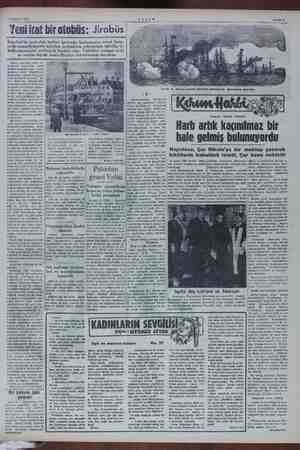    14 Kasım 1954 Yeni icat bir otobüs: Jirobüs İstanbul da troleybüs hatları germeğe başlamadan evvel re'de f i...