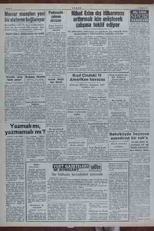    Sahife 2 AKŞAM Memur ma bir sisteme bağlanıyor Başvekâlete bağlı bir büro Vekâlet kadro- larını s:kı bir kontro mundan...