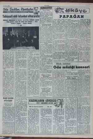    16 Aralık 1954 YAZAN : RAKIM ZiYA xa Tehiyyat ie Istanbul elhararete : dün get Alain adı 47 iş olan M. De el ie 44 yaşında