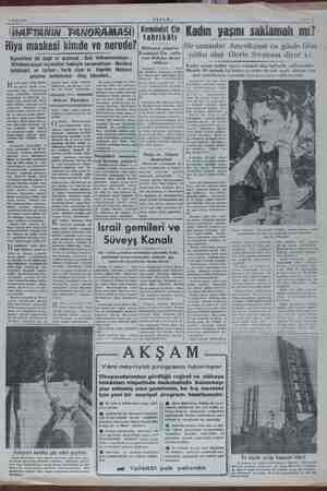    3 Ocak 1954 (HAFTANIN PANORAMASI Riya maskesi kimde ve nerede? Kıymetlere dil değil el uzatmak - Batı istikametindeyiz - —