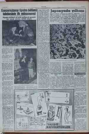  il Ocak 1955 Konservatuvar tiyatro bölümü talebesinin ilk müsameresi Tiyairo rma git gide een germ gerçek bir sanat yuvası