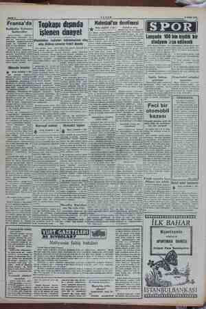   öle AKŞAM 9 Şubat 1955 — Fransa'da| Topkapi dısında Malenkof'un devrilmesi d Ş BAŞI SAMİFE 1 DE Mototof'un Radikaller «am .