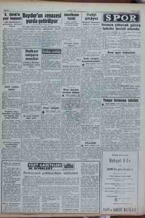    Bahife 2 AKŞAM 2 Mart 1955 i, Gülekin Baydur'un cenazesi Mi İS DOOR yeni beyanatı şikâyet Türk an yurda getiriliyor gi, |