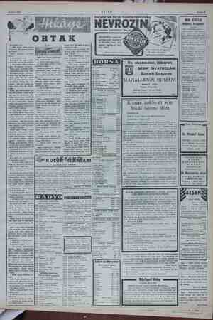  23 Mart 1955 y: biraz dışarı arıyan olursa afifçe | yerinden — Başüstüne, dedi Bekir bey ln kaldırma- dan ida di: — Yarın,